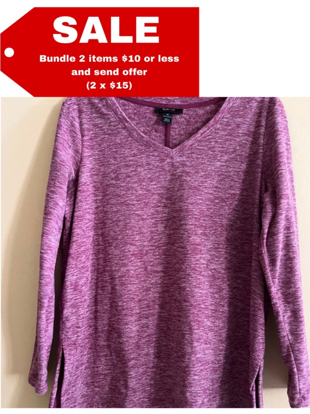 Style & Co. Women Pullover Fleece Top